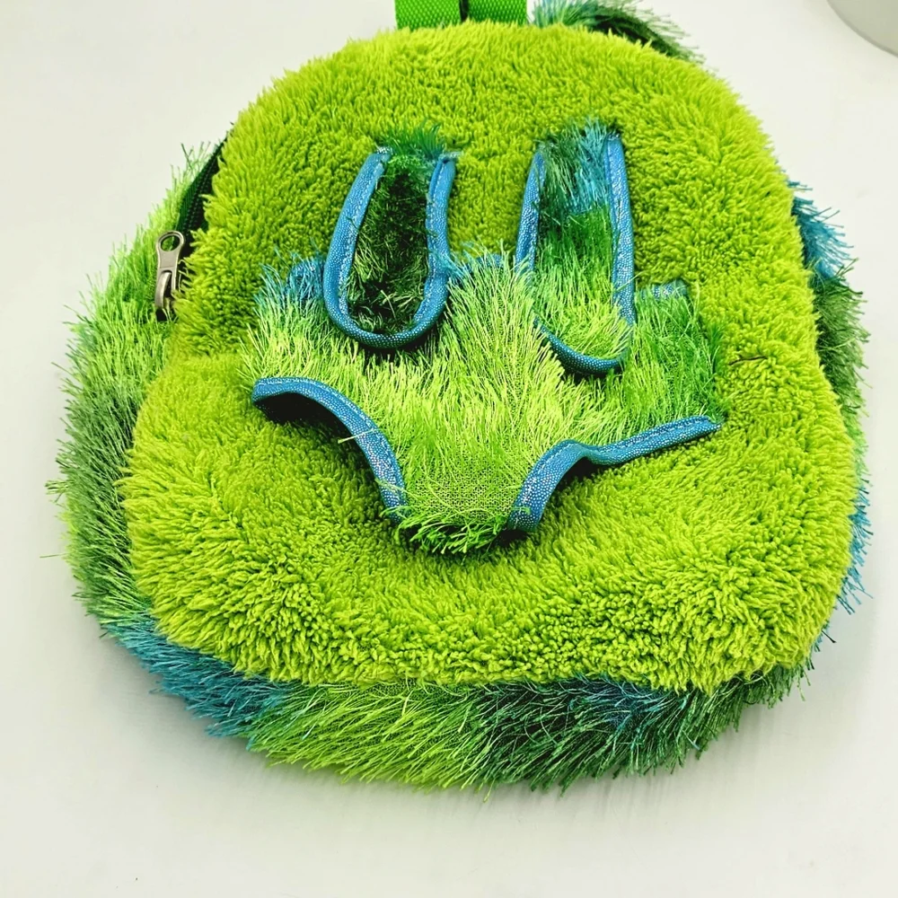 Kreative Kids Plush Green Monster Trolley Backpack